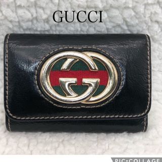 グッチ(Gucci)のGUCCI グッチ　インターロッキング　シェリーライン　6連キーケース(キーケース)