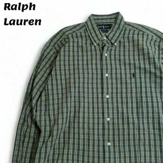 ラルフローレン(Ralph Lauren)のラルフローレン シャツ チェック柄 総柄 マルチカラー ロゴ刺繡 ボタンダウン(シャツ)