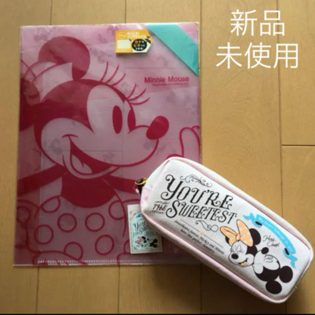 Disney(ディズニー)のディズニー　ポーチ　ペンケース・クリアファイル（新品・未使用） インテリア/住まい/日用品の文房具(ペンケース/筆箱)の商品写真