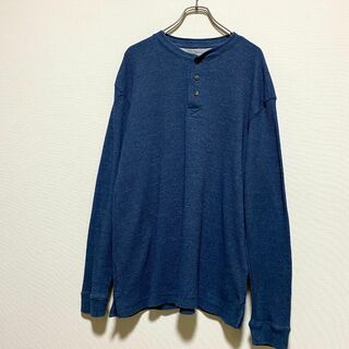 ヴィンテージ(VINTAGE)のアメリカ古着　サーマルカットソー　ヘンリーネック　長袖Ｔシャツ　ロンＴ　ワッフル(Tシャツ/カットソー(七分/長袖))