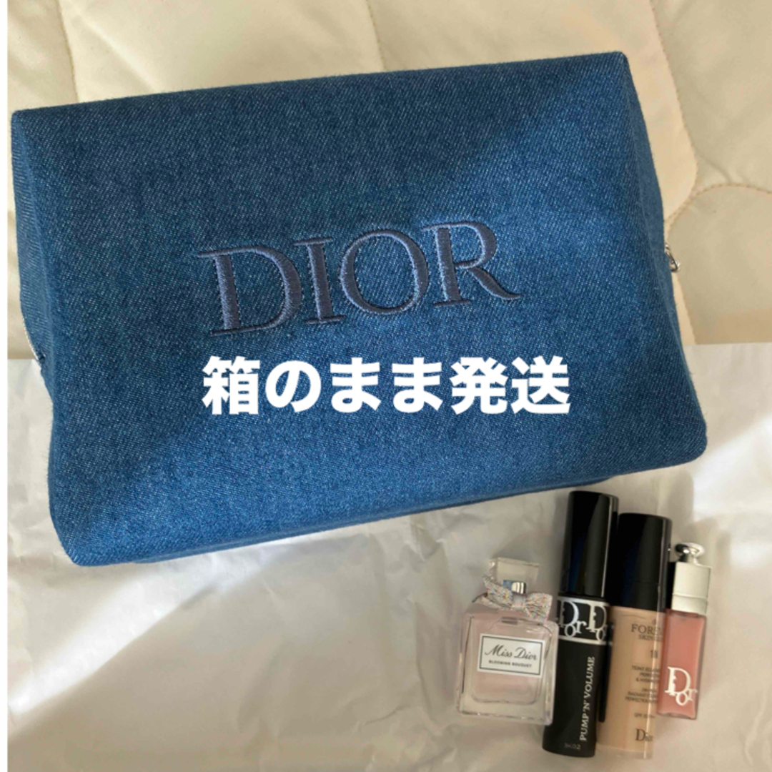 Dior(ディオール)のディオール オファー 2024  デニムポーチ ミニサイズ化粧品 コスメ/美容のキット/セット(コフレ/メイクアップセット)の商品写真