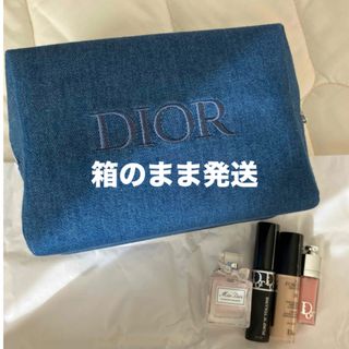 Dior - ディオール オファー 2024  デニムポーチ ミニサイズ化粧品