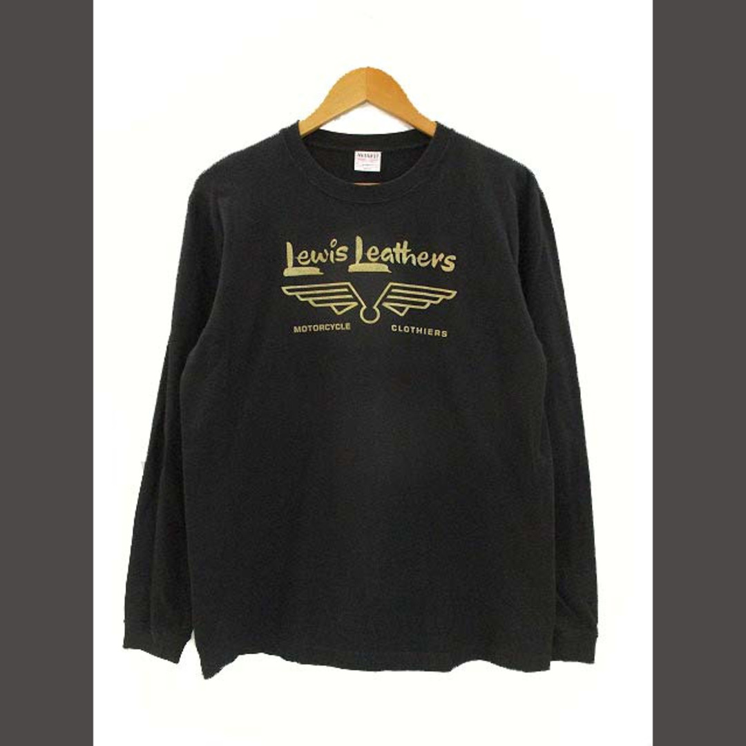 Lewis Leathers(ルイスレザー)のルイスレザー LEWIS Leathers 長袖Tシャツ ロンT 黒 M メンズのトップス(Tシャツ/カットソー(七分/長袖))の商品写真