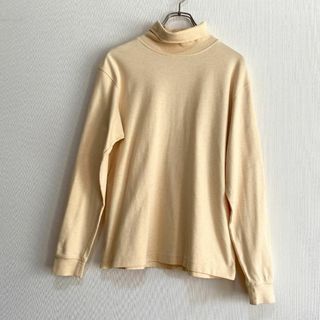 ヴィンテージ(VINTAGE)のアメリカ古着　タートルネック　ハイネック　長袖　Tシャツ　ロンT　P446(ニット/セーター)