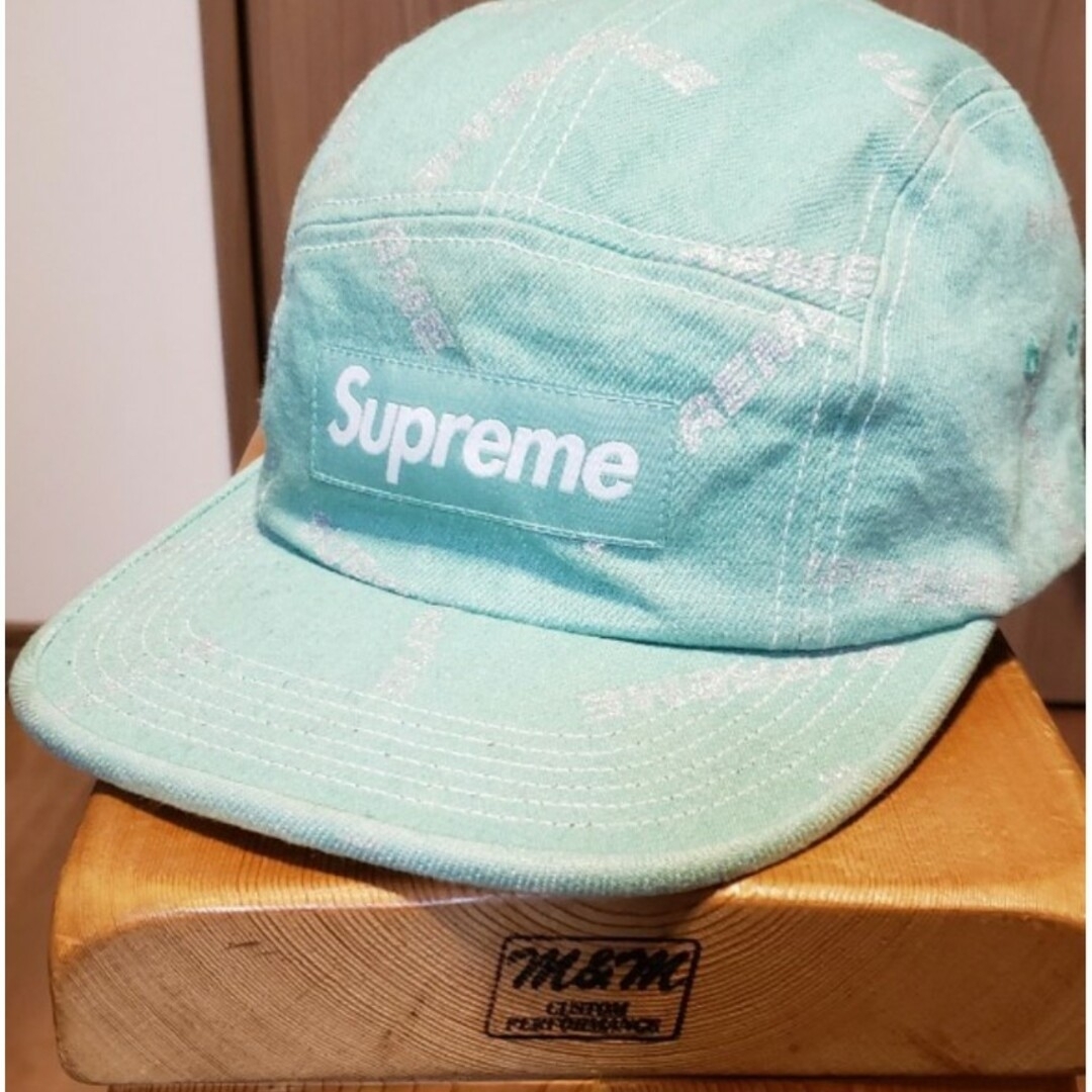 Supreme(シュプリーム)の202 シュプリーム 17SS Denim Logo Camp Cap メンズの帽子(キャップ)の商品写真