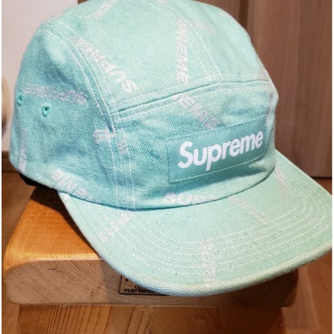 Supreme(シュプリーム)の202 シュプリーム 17SS Denim Logo Camp Cap メンズの帽子(キャップ)の商品写真