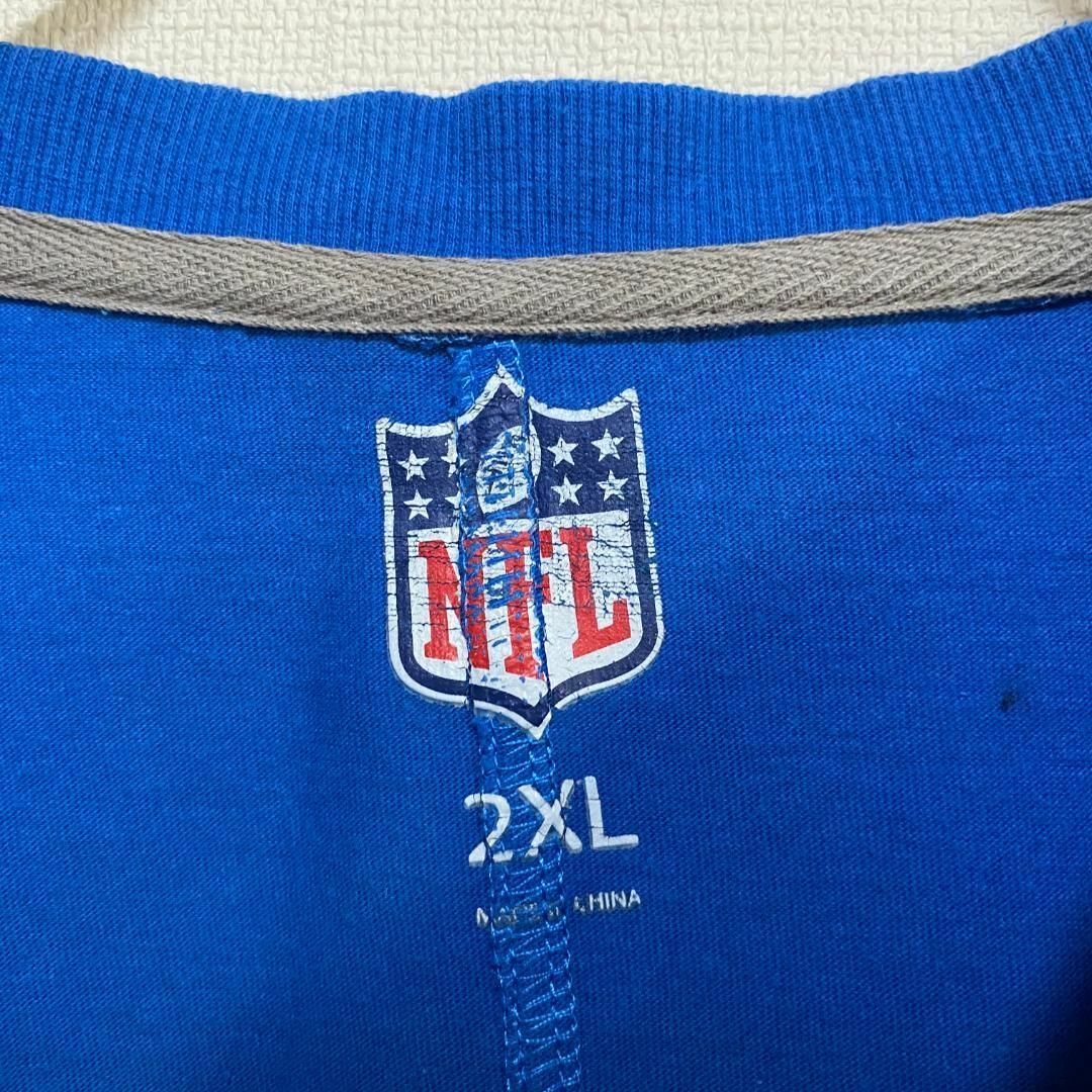 VINTAGE(ヴィンテージ)のアメリカ古着　NFL デトロイト・ライオンズ　長袖　Tシャツ　ロンT　アメフト メンズのトップス(Tシャツ/カットソー(七分/長袖))の商品写真