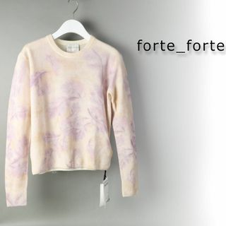 フォルテフォルテ(forte_forte)の600 新品 フォルテフォルテ クルーネック ニット ウール セーター 0(ニット/セーター)