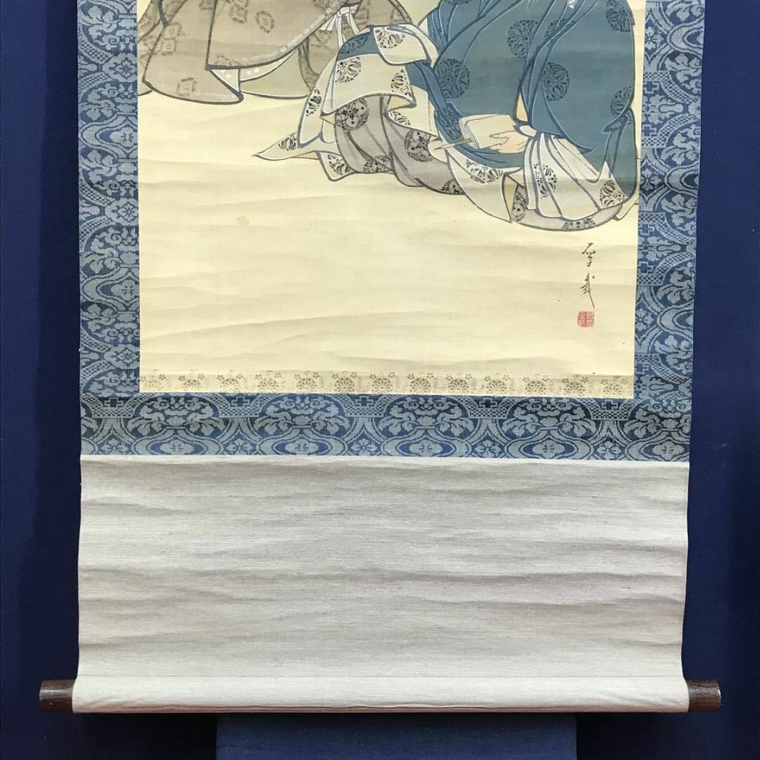 作者不詳/三歌人図/田島蕉雲/柿本人麻呂/小野小町/掛軸☆宝船 作者不詳/三歌人図/田島蕉雲/柿本人麻呂/小野小町/掛軸☆宝船