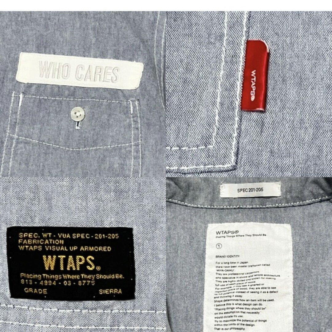 W)taps(ダブルタップス)の214【激レア】　11SS WTAPS ロング デニム 長袖 シャツ コットン メンズのトップス(シャツ)の商品写真