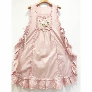 ピンクハウス(PINK HOUSE)のGWセール！ピンクハウス♡新品・未使用♡ベリーローズ刺繍の綿ローンタブリエ(ベスト/ジレ)