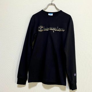 チャンピオン(Champion)のアメリカ古着　champion　チャンピオン　長袖Tシャツ　ロンT　ロゴプリント(Tシャツ/カットソー(七分/長袖))