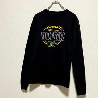 ヘインズ(Hanes)のアメリカ古着　セント・ザビエル大学　カレッジプリント　長袖　Tシャツ　ロンT(Tシャツ/カットソー(七分/長袖))