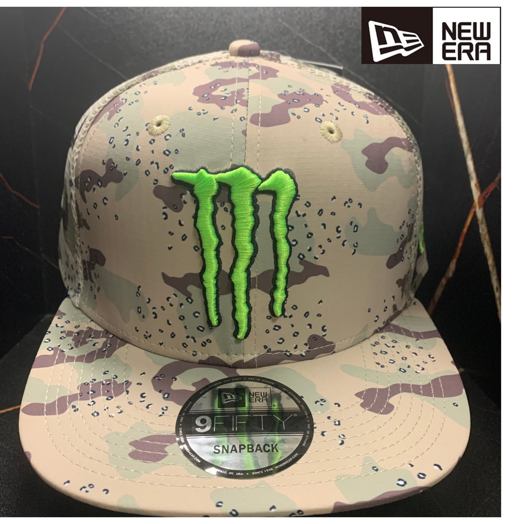 NEW ERA(ニューエラー)の送料無料　新品未使用　モンスター✖️ニューエラ　メッシュキャップ　迷彩 メンズの帽子(キャップ)の商品写真