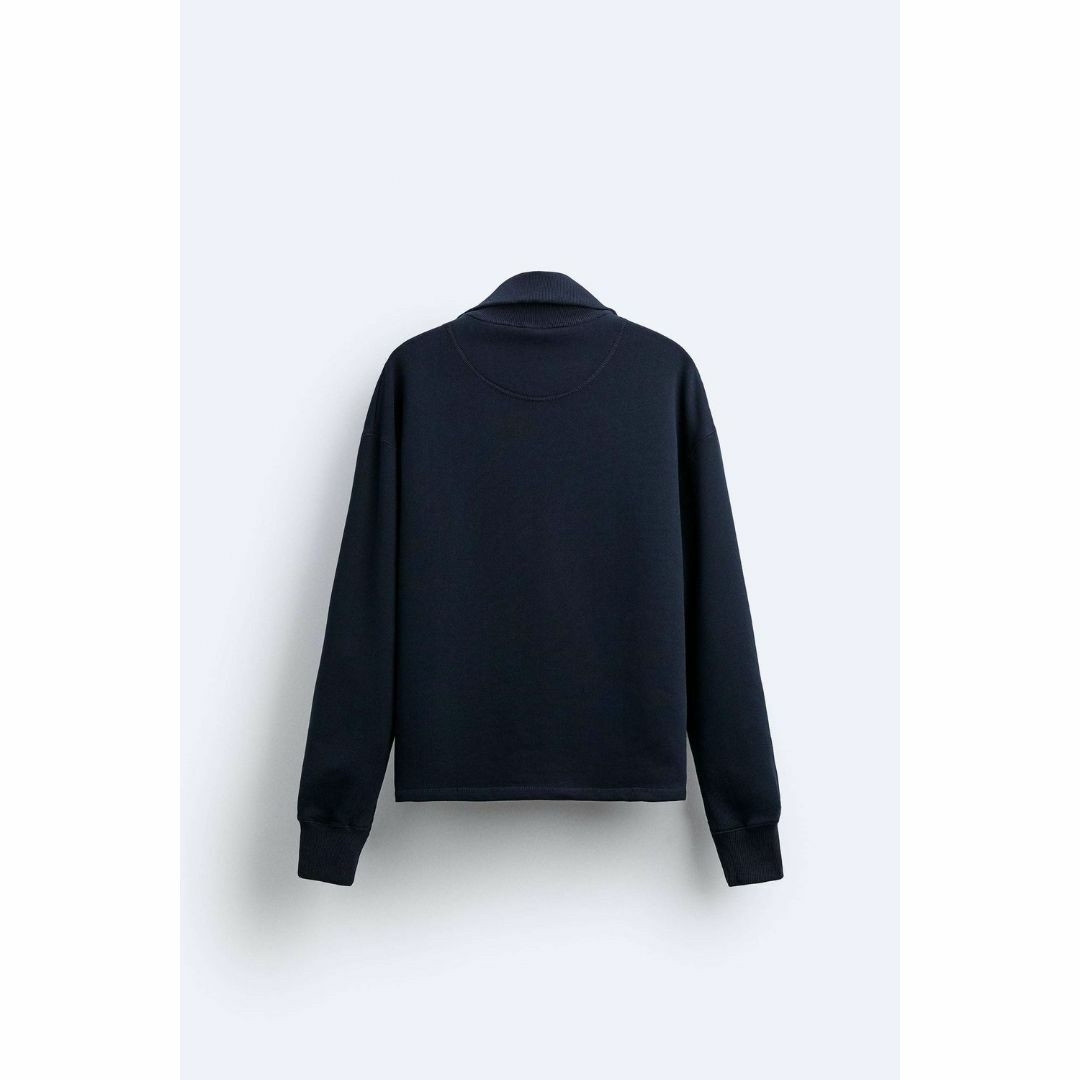 ZARA(ザラ)の【着1短‼️】ZARA　ジッパーネック スウェットシャツ　"L" メンズのトップス(スウェット)の商品写真