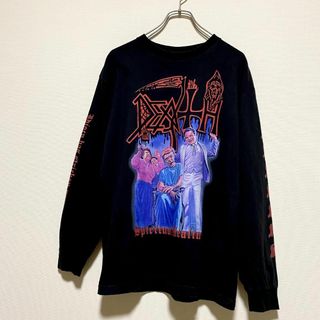 ミュージックティー(MUSIC TEE)のアメリカ古着　Death バンT　長袖　Tシャツ　ロンＴ 2012年製　P501(Tシャツ/カットソー(七分/長袖))