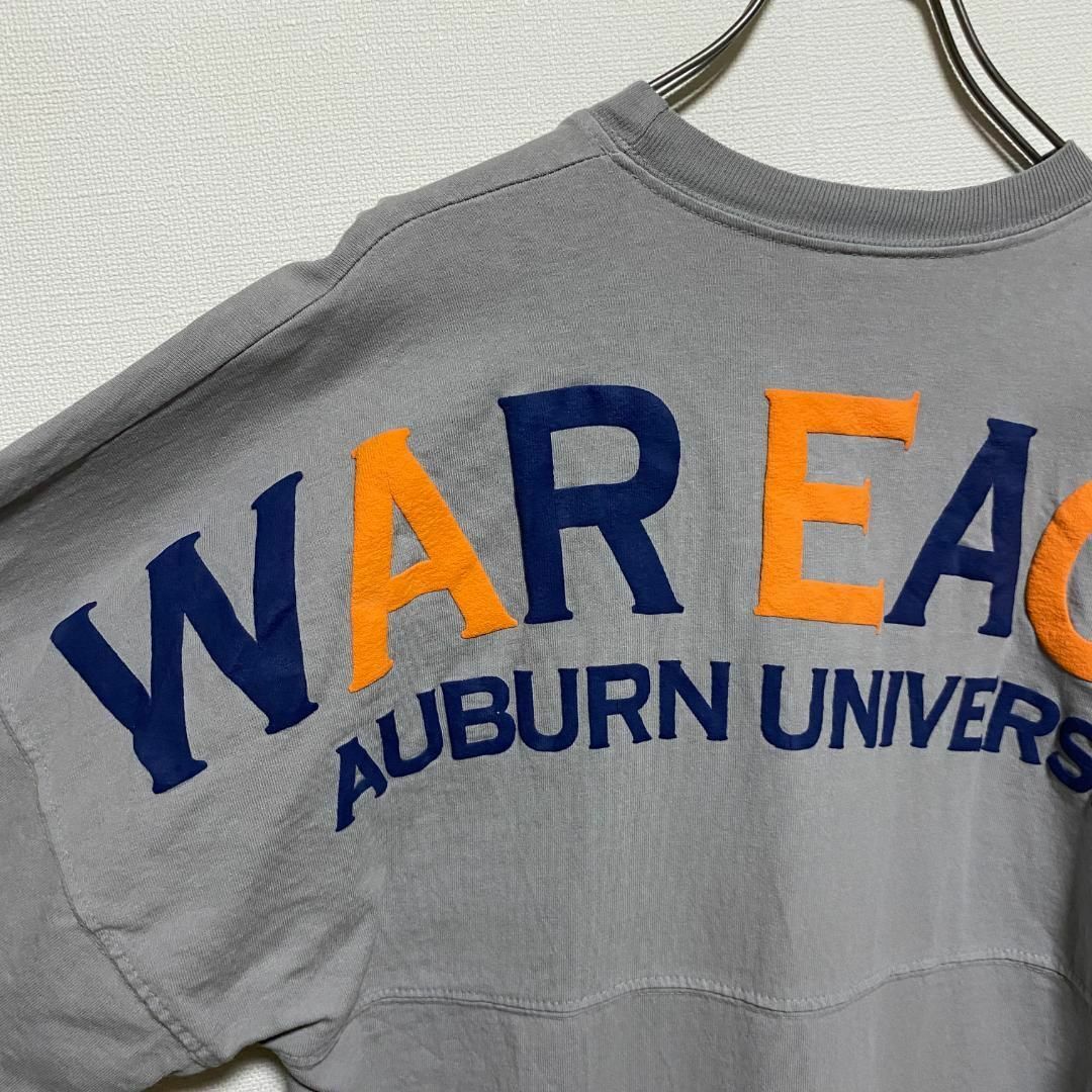 VINTAGE(ヴィンテージ)のアメリカ古着　オーバーン大学　カレッジプリント　長袖　Tシャツ　ロンT　P504 メンズのトップス(Tシャツ/カットソー(七分/長袖))の商品写真