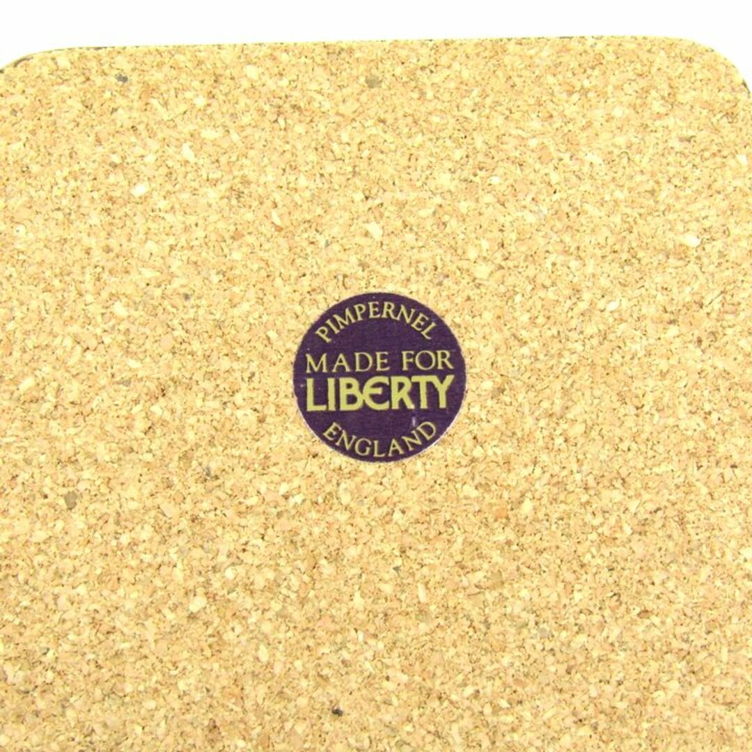 リバティ コースター 6点セット 花柄 スクエア インテリア ブランド 雑貨 箱難有 レディース ブラック LIBERTY インテリア/住まい/日用品のインテリア小物(その他)の商品写真