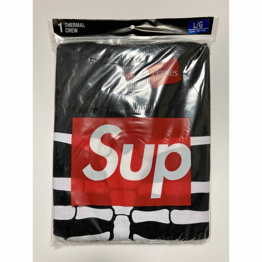 Supreme(シュプリーム)のSupreme Bones Thermal ブラック L サーマル 黒 ロンT メンズのトップス(Tシャツ/カットソー(七分/長袖))の商品写真