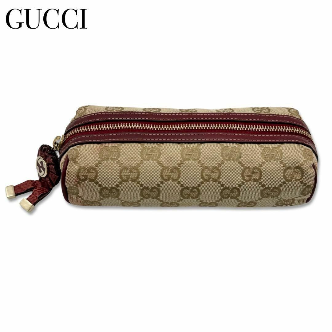 Gucci(グッチ)のグッチ 192134 ロッキングG GG柄 メイクポーチ マルチケース ベージュ レディースのファッション小物(その他)の商品写真