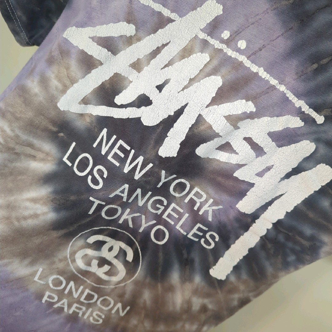 STUSSY(ステューシー)の★メキシコ製 STUSSY タイダイ プリント Tシャツ レディースのトップス(Tシャツ(半袖/袖なし))の商品写真