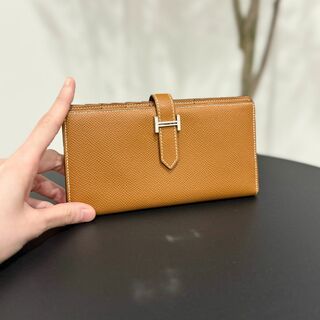 エルメス(Hermes)のエルメス ベアンスフレ エプソン ゴールド D刻印(財布)