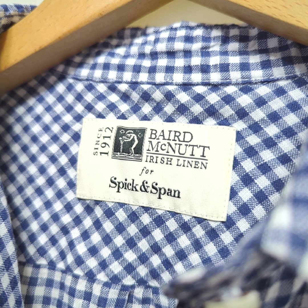 Spick & Span(スピックアンドスパン)の★Spick & Span BAIRD MCNUTT リネン チェック シャツ レディースのトップス(シャツ/ブラウス(長袖/七分))の商品写真