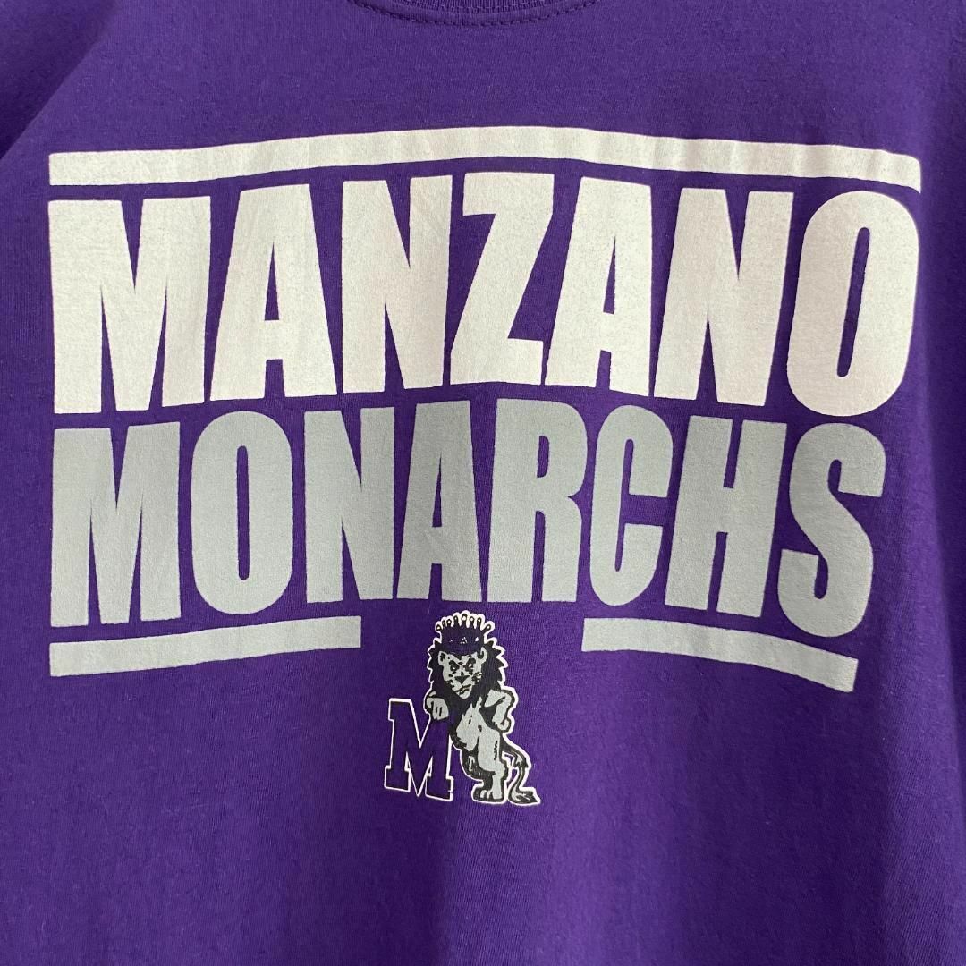 FRUIT OF THE LOOM(フルーツオブザルーム)のアメリカ古着　Manzano Monarchs　ロンT　長袖Tシャツ　J528 メンズのトップス(Tシャツ/カットソー(七分/長袖))の商品写真