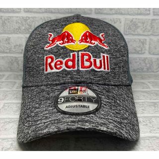 ニューエラー(NEW ERA)の【新品】刺繍多数RedBull レッドブル ニューエラメッシュキャップ　グレー(キャップ)