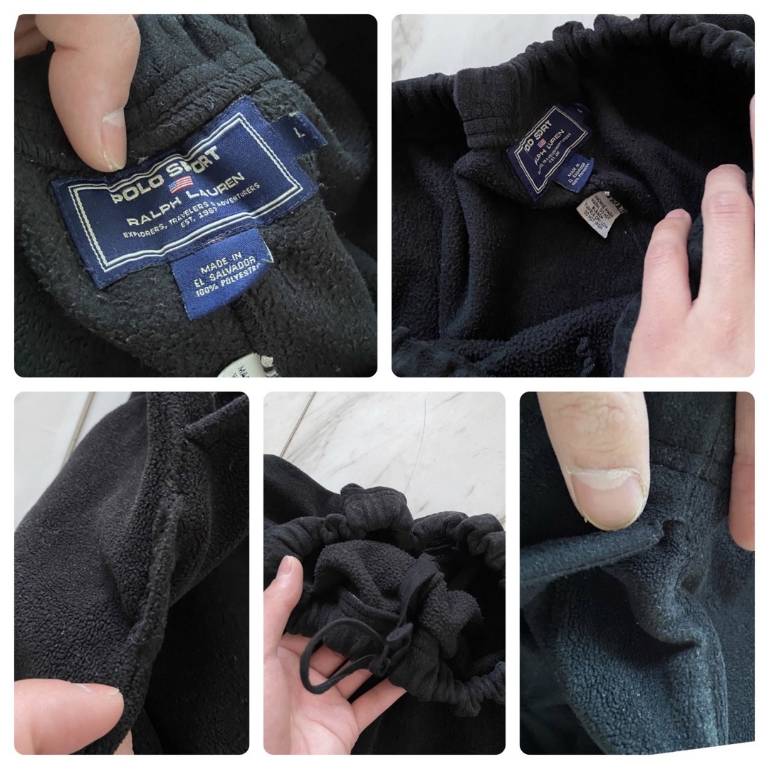 POLO RALPH LAUREN - 珍品 vintage 90s polo sport ブラック 黒 POLO RALPH LAUREN - 珍品 vintage 90s polo sport ブラック 黒