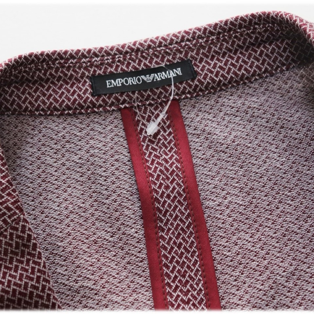 Emporio Armani(エンポリオアルマーニ)の《エンポリオアルマーニ》新品 檜垣柄 2Bアンコンジャケット 50(XL) メンズのジャケット/アウター(テーラードジャケット)の商品写真