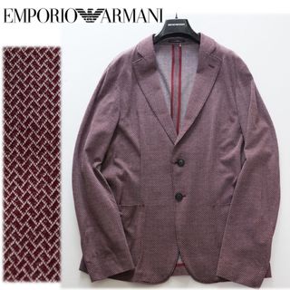 エンポリオアルマーニ(Emporio Armani)の《エンポリオアルマーニ》新品 檜垣柄 2Bアンコンジャケット 50(XL)(テーラードジャケット)