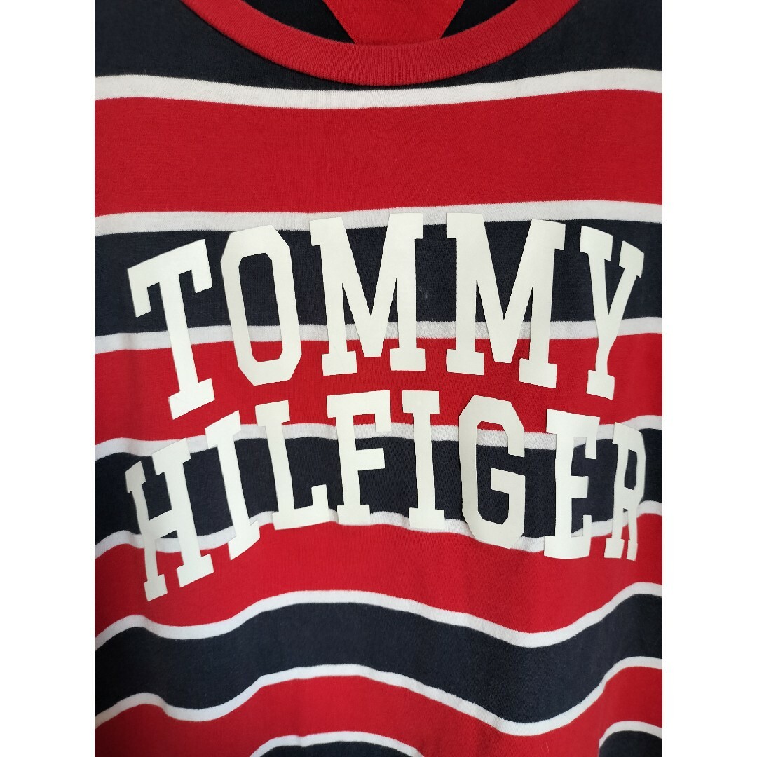 TOMMY HILFIGER(トミーヒルフィガー)のトミーヒルフィガー　ボーダーTシャツ　164 メンズのトップス(Tシャツ/カットソー(半袖/袖なし))の商品写真