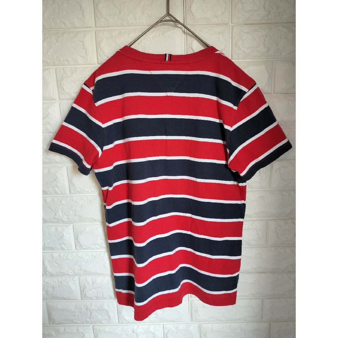 TOMMY HILFIGER(トミーヒルフィガー)のトミーヒルフィガー　ボーダーTシャツ　164 メンズのトップス(Tシャツ/カットソー(半袖/袖なし))の商品写真