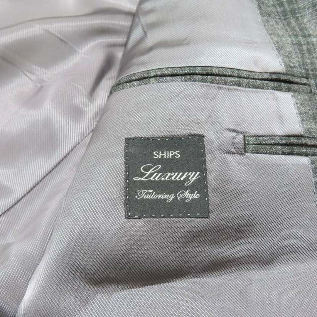 SHIPS(シップス)の美品 SHIPS Loro Piana チェック テーラージャケット ブレザー メンズのジャケット/アウター(テーラードジャケット)の商品写真