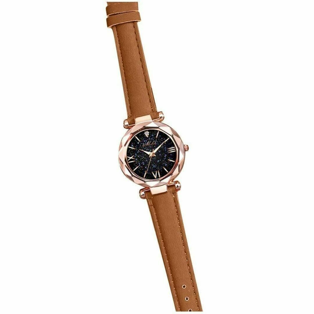 ⭐️フォロー割⭐️腕時計 ゴールド レザー腕時計 トップブランド #C44-1 レディースのファッション小物(腕時計)の商品写真