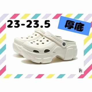 【♡新品・送料無料♡】厚底　クロックスタイプ　サンダル(サンダル)