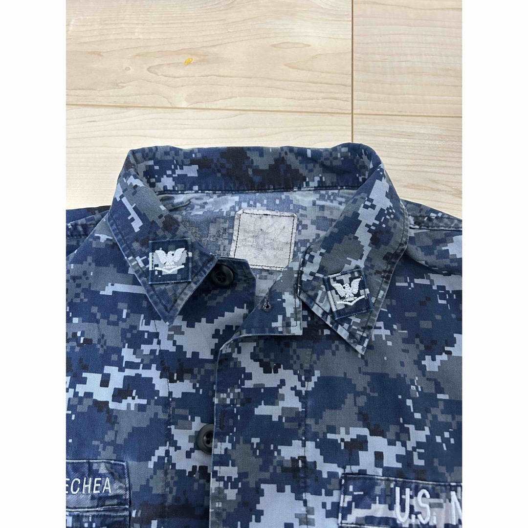 ＵＳNAVYミリタリーデジタルカモジャケット古着サバゲー作業服ＵＳＥＤ品米軍実物 メンズのジャケット/アウター(ミリタリージャケット)の商品写真