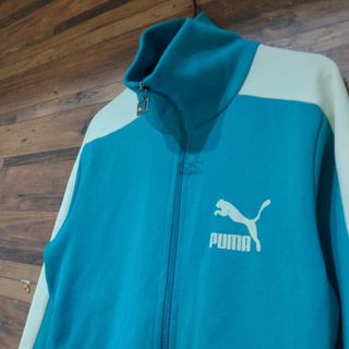 プーマ(PUMA)の【レアカラー】PUMA　プーマ　old　 襟長　レトロ トラックジャケット(ジャージ)