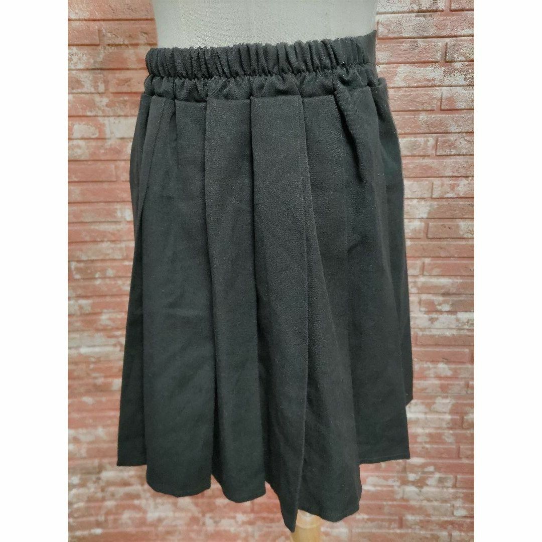 EMSEXCITE(エムズエキサイト)のエムズ エキサイト プリーツスカート 黒 フリーサイズ レディースのスカート(ミニスカート)の商品写真