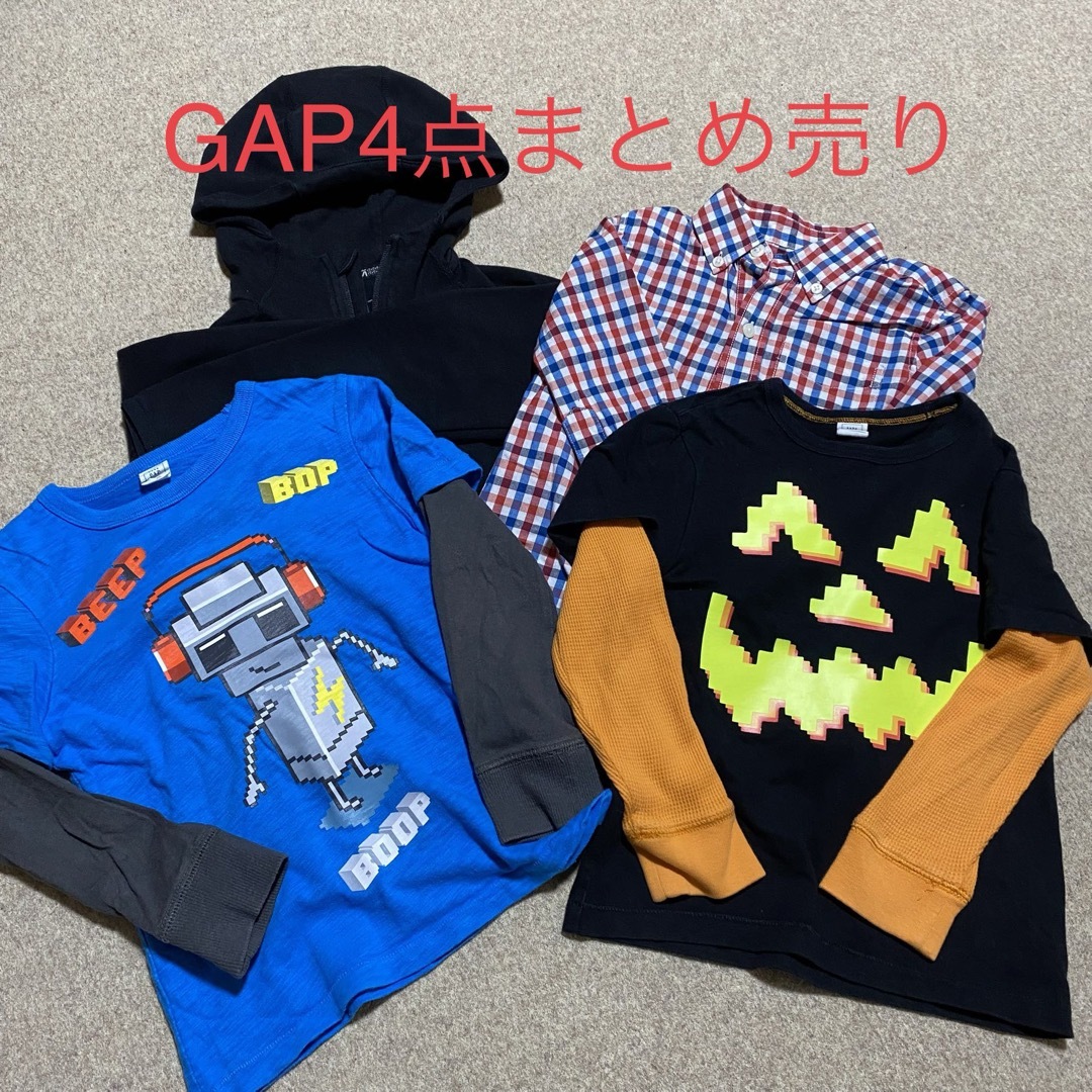 GAP(ギャップ)のGAPトップス　4点まとめ売り キッズ/ベビー/マタニティのキッズ服男の子用(90cm~)(Tシャツ/カットソー)の商品写真