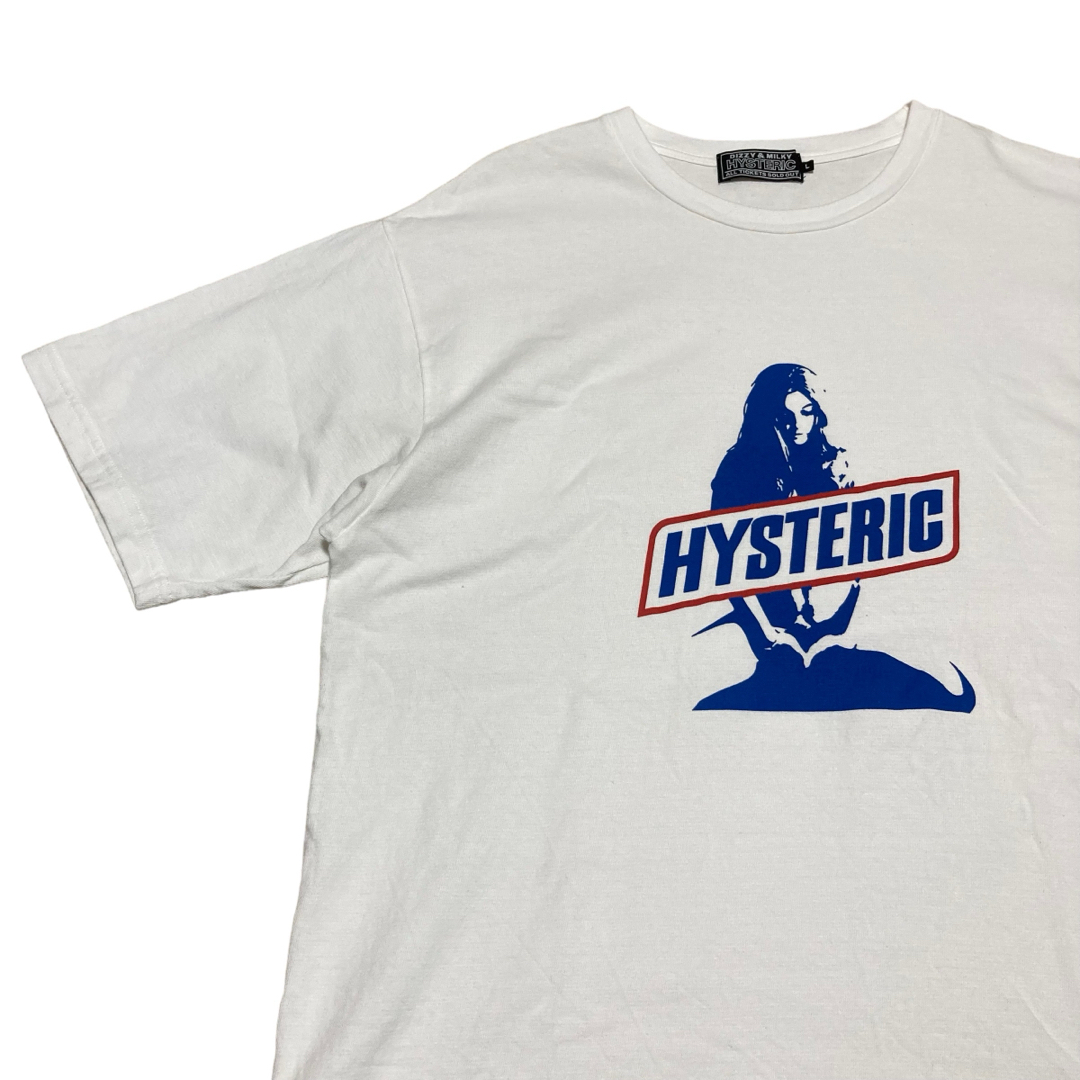 HYSTERIC GLAMOUR(ヒステリックグラマー)のヒステリックグラマー　Tシャツ　ヒスガール　センターロゴ　プリント　L 美品 メンズのトップス(Tシャツ/カットソー(半袖/袖なし))の商品写真