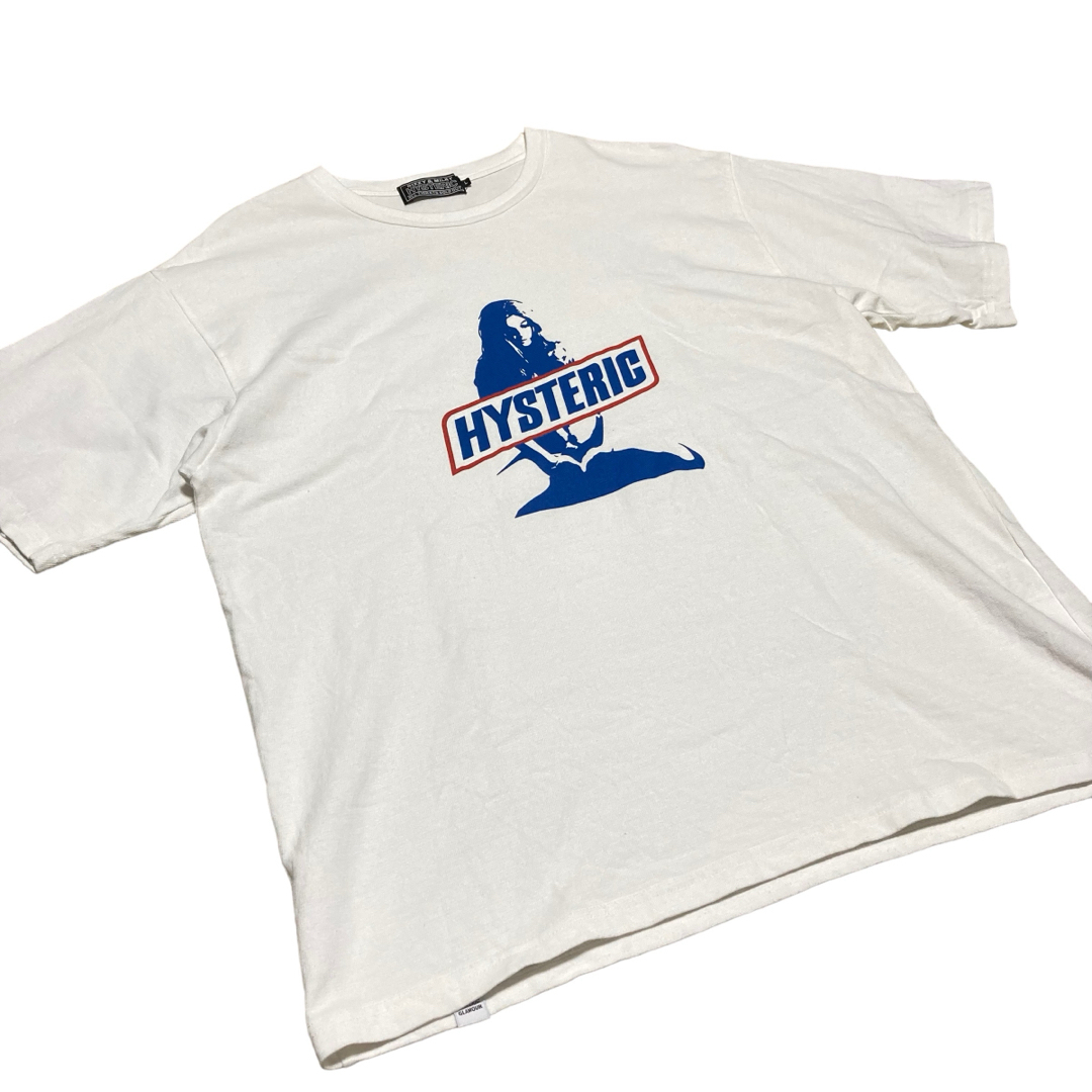 HYSTERIC GLAMOUR(ヒステリックグラマー)のヒステリックグラマー　Tシャツ　ヒスガール　センターロゴ　プリント　L 美品 メンズのトップス(Tシャツ/カットソー(半袖/袖なし))の商品写真