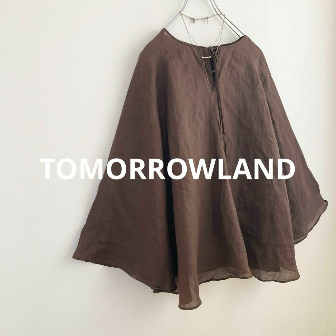 TOMORROWLAND(トゥモローランド)の★トゥモローランド★リネンポンチョ ブラウス レディースのトップス(シャツ/ブラウス(長袖/七分))の商品写真