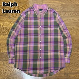 ラルフローレン(Ralph Lauren)の90s-00s Ralph Lauren ラルフローレン チェックシャツ L(Tシャツ/カットソー(七分/長袖))