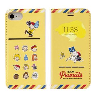 スヌーピー(SNOOPY)の新品 スヌーピー 窓付き 手帳型 ケース iPhoneSE（第2世代）(iPhoneケース)