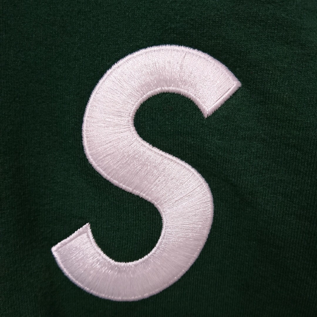 Supreme(シュプリーム)の美品 希少 シュプリーム 刺繍 Sロゴ バイカラー プルオーバー パーカー メンズのトップス(パーカー)の商品写真