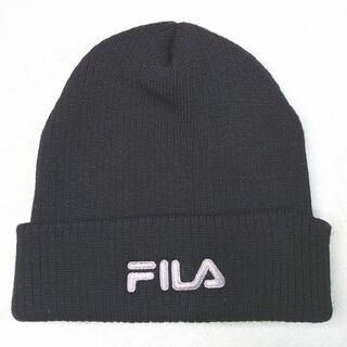FILA - FILA ニット帽 黒 フリーサイズ 男女関係なく着用できます