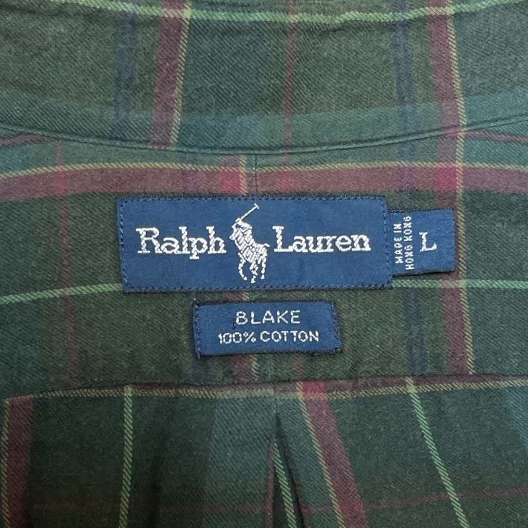 Ralph Lauren(ラルフローレン)の90s Ralph Lauren ラルフローレン チェックシャツ BLAKE L メンズのトップス(Tシャツ/カットソー(七分/長袖))の商品写真