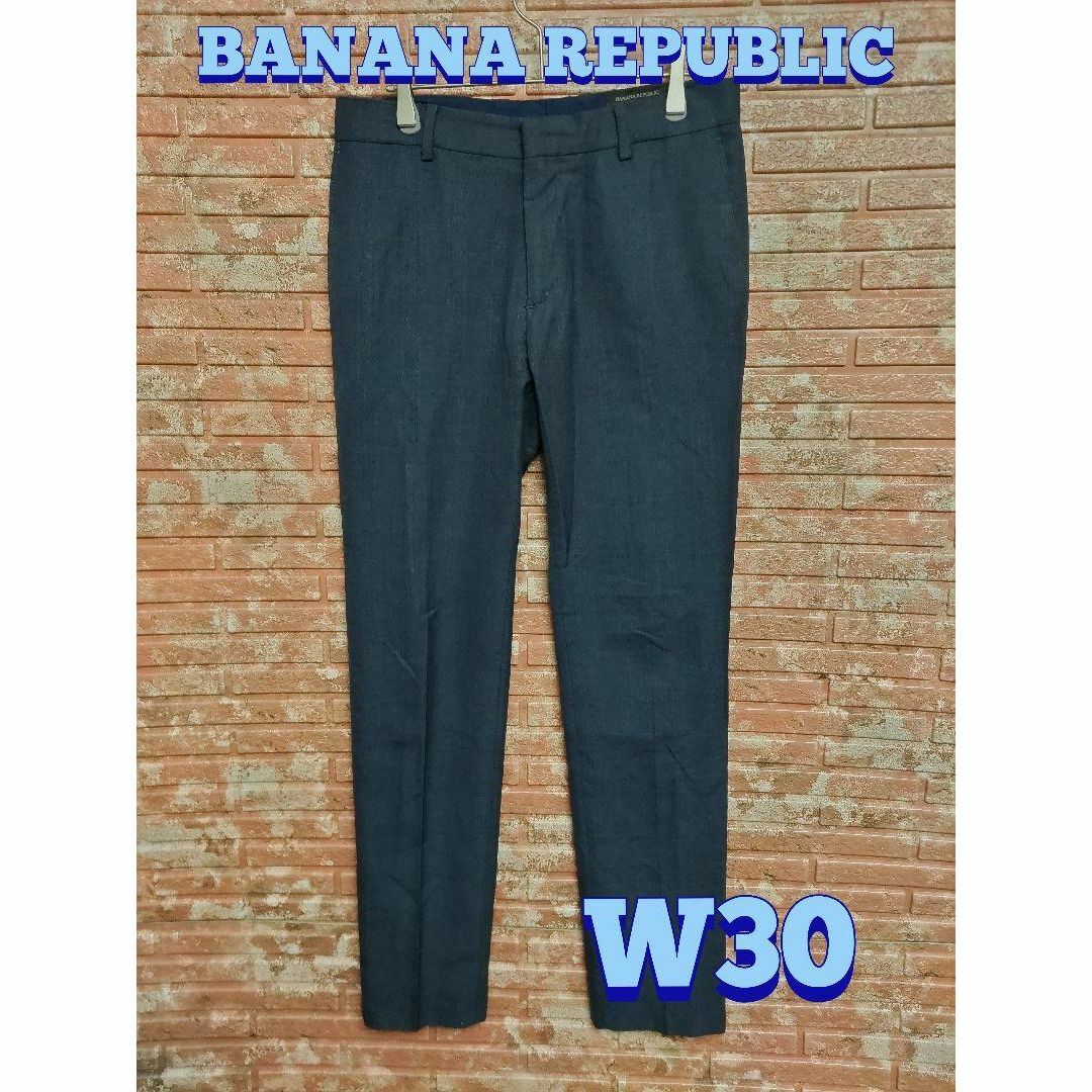 Banana Republic(バナナリパブリック)のバナナリパブリック スリムフィット スラックスパンツ  ブルー W30 メンズのパンツ(スラックス)の商品写真